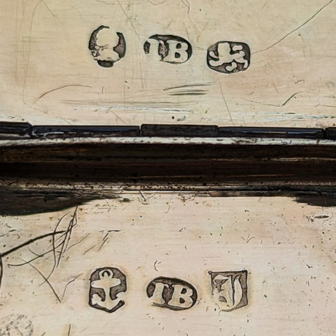 1832年 英国アンティーク 純銀製 ヴィネグレット スポンジ付 John Bettridge